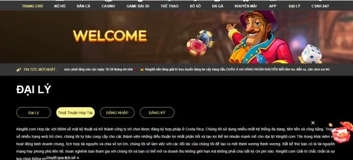 Điều khoản và điều kiện sử dụng Chính sách bảo mật King88