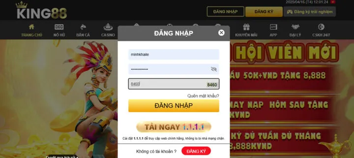 Cách đăng nhập king88 có gì đặc biệt - các bước chi tiết