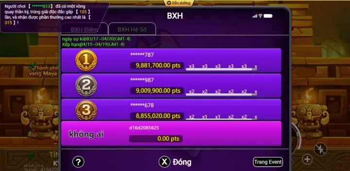 Ưu điểm hấp dẫn của Thành phố vàng Maya King88