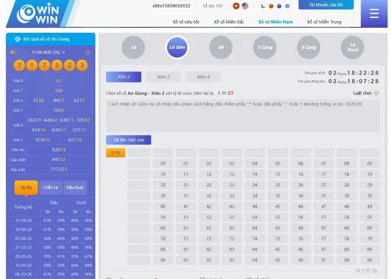 Hướng dẫn đặt cược Xổ số miền nam King88